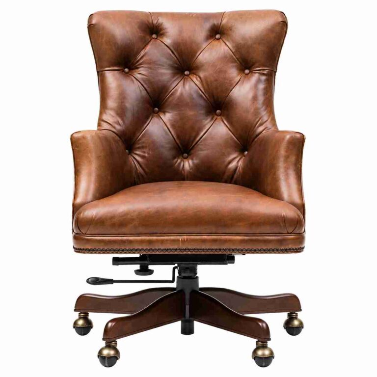 Sovereign Vintage Tan Leather Chesterfield Executive Chair